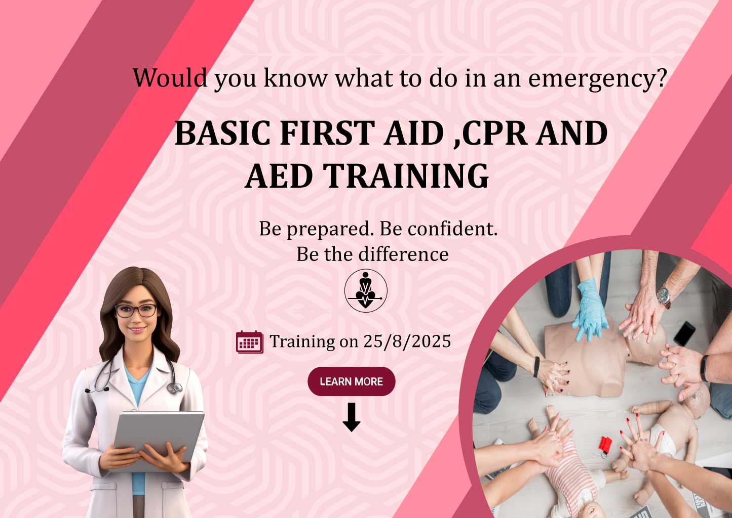 Basic First Aid, CPR And Aed Training - Date : 25/8/25 | Time Circle ...